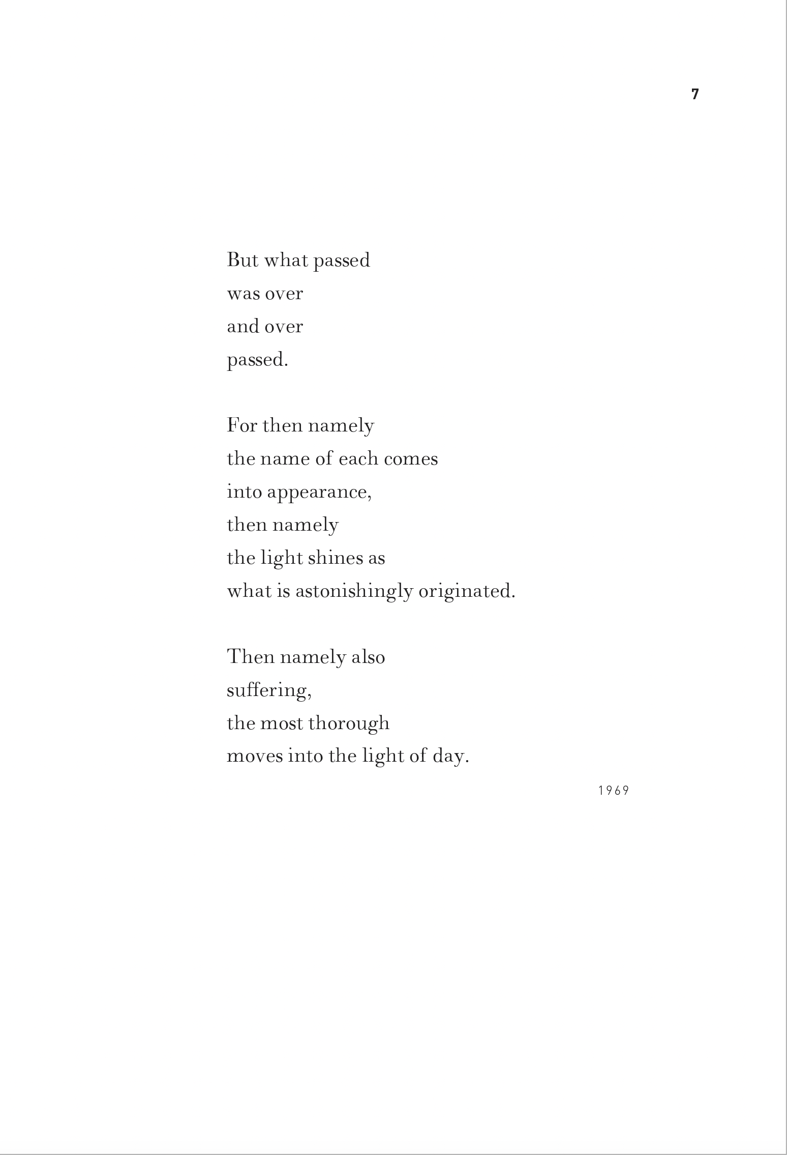 Uncollected Later Poems (1968–1979)