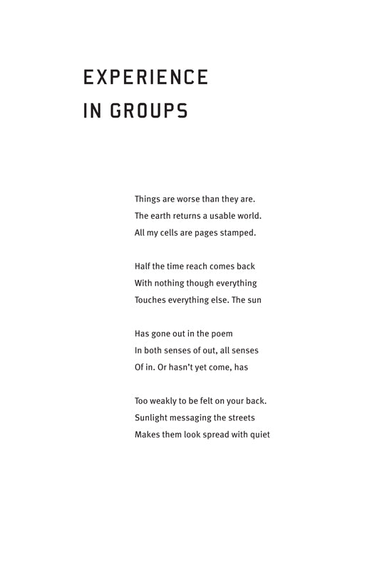 Experience in Groups