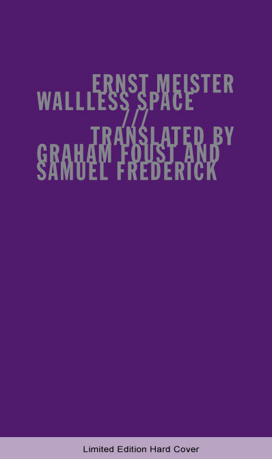 Ernst Meister Wallless Space Graham Foust Samuel Frederick